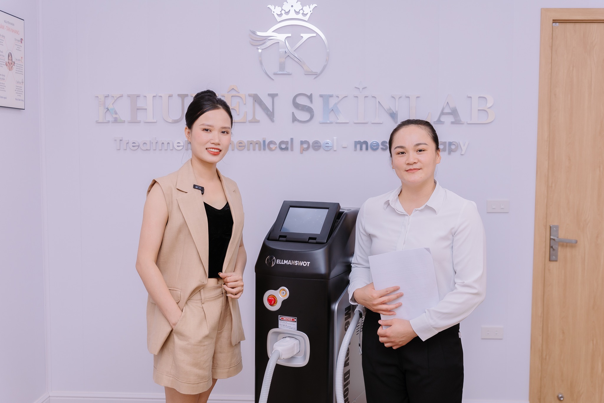 Chuyển giao lắp đặt máy triệt lông Diode Laser Medley độc quyền tại Thái Bình cho Khuyên spa